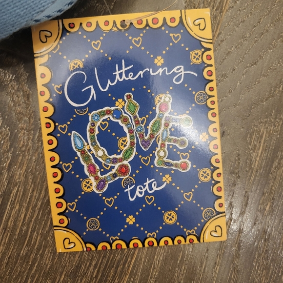 Brighton Colorful Glittering Heart Tote Bag New with Tags - Picture 8 of 16